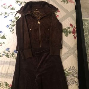 Michael Kors brown tracksuit, medium
